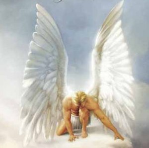 bowing angel