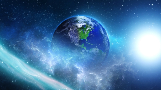 bigstock-planet-earth-with-sun-in-unive-760753161