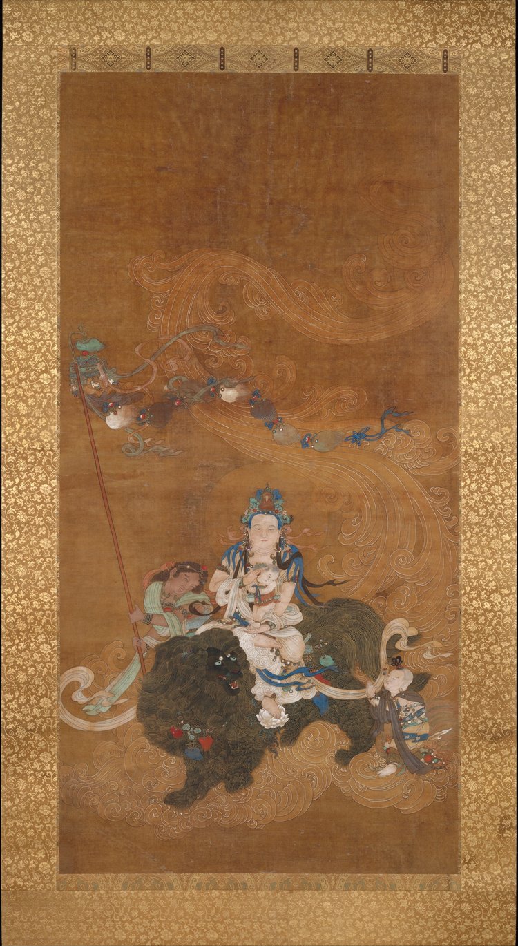 Guanyin Bestowing a Son. Late 16th century. Ming Dynasty. China. Image Courtesy of The Met .