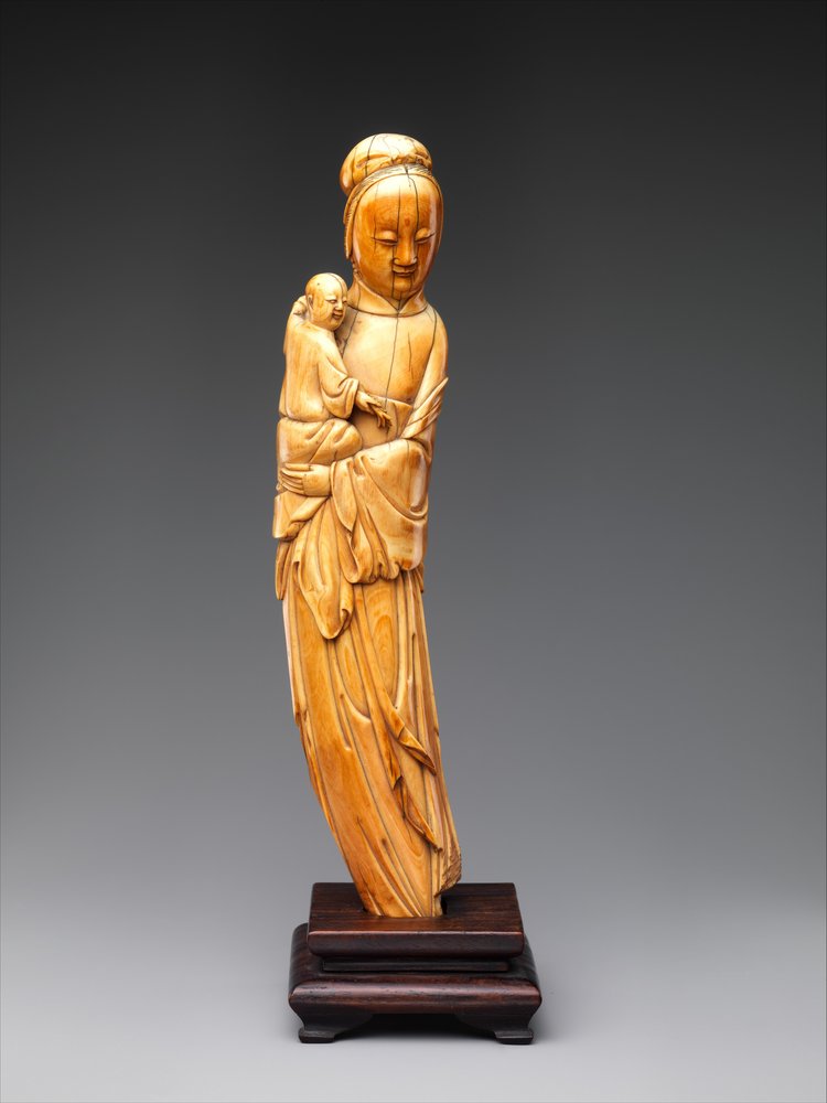 Buddhist deity Guanyin (Bodhisattva Avalokitesvara). 16th century. Ming dynasty. China. Image courtesy of The Met .